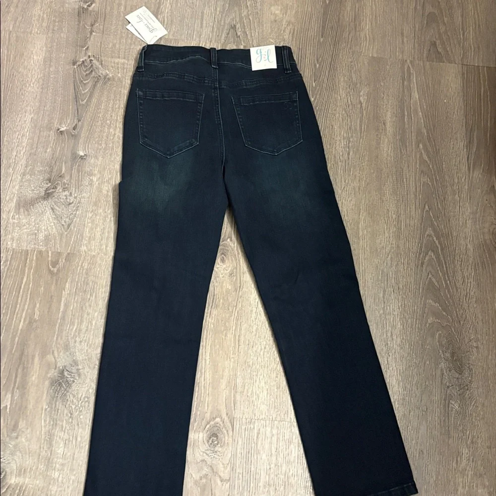 Grace & Lace Dark Blue Straight‎ Leg Jeans 0 - Picture 10 of 12